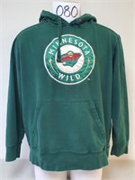 Vintage Minnesota Wild Hoodie Sweatshirt - Large