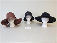 3 Ladies Sun Hats