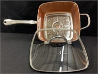 Copper Chef 9.5" Deep Pan with Lid