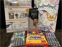Color Art Books, Pens, Markers & Pencils