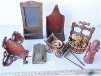 Misc. wooden display items