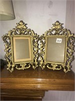 2 iron picture frames