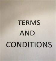 TERMS AND CONDITIONS