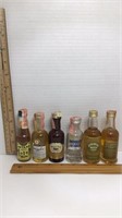 Vintage 6 Mini Liquor Bottles * Haagen-Das ,