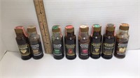 8 vintage Heublein liqueur mixers and toppings,