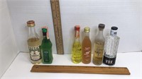 6 vintage mini liquor bottled * Stock Dry