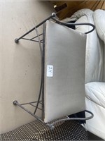 Metal bench with fabric top