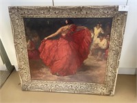 picture of a flamenco dancer signed