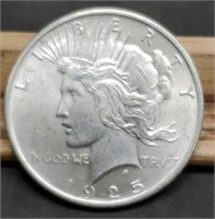 1925 Peace Silver Dollar, BU
