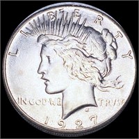 1927 Silver Peace Dollar CLOSLEY UNCIRCULATED