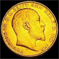 1910 British Gold Sovereign CLOSELY UNC