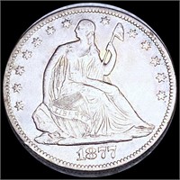 1877 Seated Half Dollar CLOSELY UNCIRCULATED