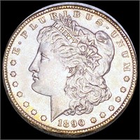 1890-S Morgan Silver Dollar ABOUT UNCIRCULATED