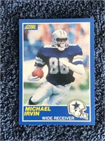 1989 Score  Michael Irvin Rookie Card #18