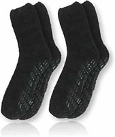 3 PAIRS - NON SKID DIABETIC CREW SOCKS SIZE 10-13