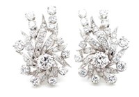 Pair of good diamond earrings
