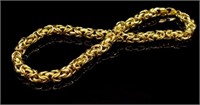 18ct yellow gold "Byzantine" chain necklace
