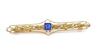 Antique 10ct yellow gold brooch