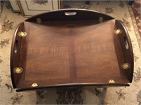 Antique Wooden Butler's Tray Table
