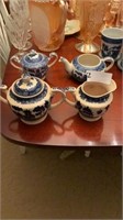 LOT OF TWO BLUE WILLOW CREAMERS