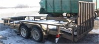 16' tandem axle utility trailer w/ramp gate, title