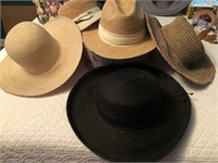 Large collection of women's hats & Nesting Boxes