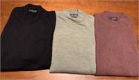Three Men's Italian Made sweaters