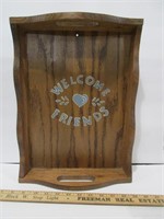 Welcome Friends Tray or Wall Hanging