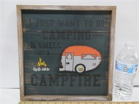 Wood Camper Sign