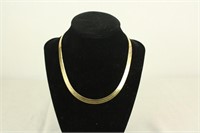 14K YELLOW GOLD FLAT CHAIN 17.0G TOTAL WEIGHT