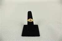 18K ELECTRO PLATE RING SIZE 7