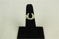 STERLING  SILVER HORSESHOE RING