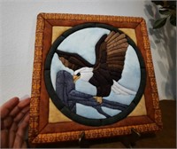 Quilted eagle art