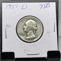 1951-D WASHINGTON SILVER QUARTER