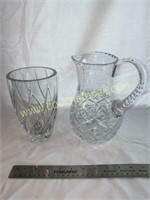 Crystal Pitcher & Vase