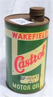 Quart Wakefield Castrol oil can