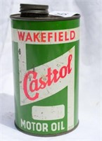 Quart Wakefield Castrol motor oil can
