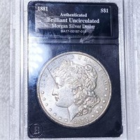 1881 Morgan Silver Dollar BA - BU