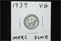 1939 Mercury Silver Dime