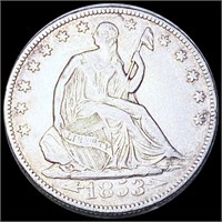 1853-O Seated Half Dollar CLOSELY UNCIRCULATED