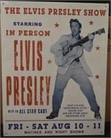 Elvis Presley Concert Poster Tin Sign
