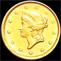 1854 Rare Gold Dollar UNCIRCULATED