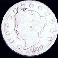 1886 Liberty Victory Nickel NICELY CIRCULATED