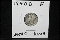 1940 D Mercury Silver Dime