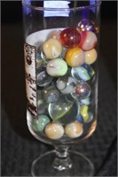 Glass Of Vintage Marbles