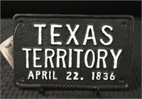 Cast Iron Texas Territory April 22, 1836