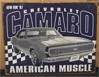1967 Chevy Camaro American Muscle Tin Sign