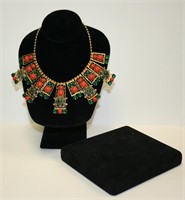 Egyptian Inspired Joan Rivers Bib Necklace