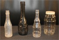 Bubble Bottle & Vintage Glass