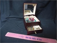 Jewelry Box with Costume Jewelry